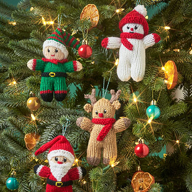 Christmas decorations knitting pattern