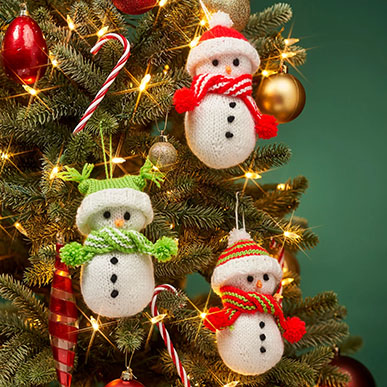 Snowman knitting patterns